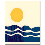 Painting by Numbers Art Minimalism Sun and Waves