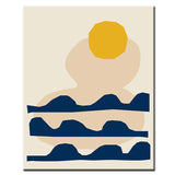 Painting by Numbers Art Minimalism Sun and Waves