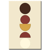 Painting by Numbers Art Minimalism Waxing Moon, Full Moon, Waning Moon