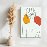 Painting by Numbers Art Minimalism Line Drawing Woman Back