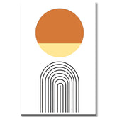 Painting by Numbers Art Minimalism Two Hemispheres on A Rainbow