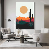 Painting by Numbers Art Minimalism Sun Over The Desert