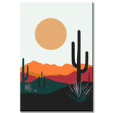 Painting by Numbers Art Minimalism Sun Over The Desert