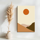 Painting by Numbers Art Minimalism Sun in The Desert