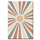 Painting by Numbers Art Minimalism Colorful Sun Rays