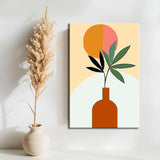 Painting by Numbers Art Minimalism Plant in Vase with Sun