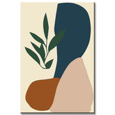 Painting by Numbers Art Minimalism Sun and Plant Landscape