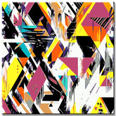 Painting by Numbers Abstract Art Creative Colorful Triangles