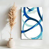 Painting by Numbers Art Abstract Blue Strokes I