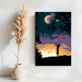 Painting by Numbers Art Picture Child with Cloud in The Mood