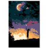 Painting by Numbers Art Picture Child with Cloud in The Mood