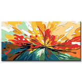 Painting by Numbers Art Abstract Art Colorful Fields