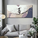 Painting by Numbers Art Two Kissing Mouths