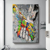 Painting by Numbers Hand-in-Hand Abstract Art