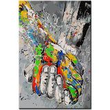 Painting by Numbers Hand-in-Hand Abstract Art