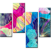Painting by Numbers Abstract Art Painting Color Pattern 4 Panel
