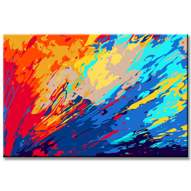 Painting by Numbers Modern Art Color Explosion