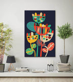 Painting by Numbers Minimalism Art Flowers