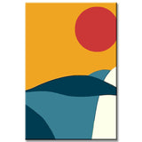 Painting by Numbers Minimalism Landscape Sun