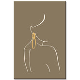 Painting by Numbers Minimalism Line Drawing White Kaki