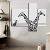 Painting by Numbers Photo Art Giraffes 3-Panel