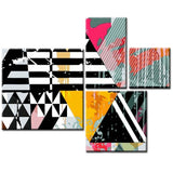 Painting by Numbers Abstract Art Colorful Shapes Multi-Part