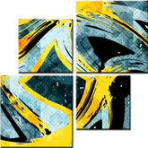 Painting by Numbers Abstract Art Creative 4-Panel