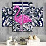 Painting by Numbers Abstract Art Flamingo 4-Panel