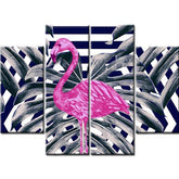 Painting by Numbers Abstract Art Flamingo 4-Panel