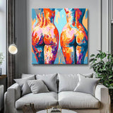 Painting by Numbers Art Nude Nude Painting Two Women