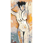 Paint by Numbers nude woman minimal