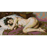 DIY Paint by Numbers Nude Woman Reclining Sleeping Kit