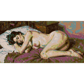Paint by Numbers nude woman lying sleeping