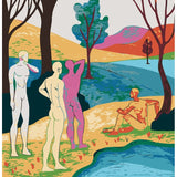 Paint by Numbers nude figures landscape lake