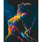 DIY Paint by Numbers Nude Woman Colorful Dynamic Kit