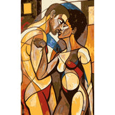 Paint by Numbers nude couple intimate close