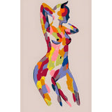 DIY Paint by Numbers Nude Woman Standing Color Block Art Kit