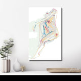 Paint by Numbers nude woman minimalist line DIY art wall decor modern artwork
