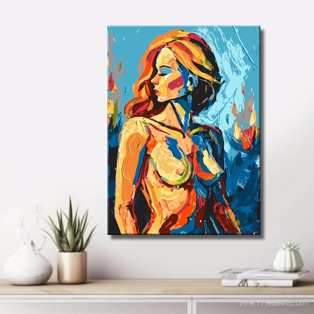 DIY Paint by Numbers Kit DIY art wall decor modern artwork