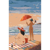 sea view and umbrella – perfect for a holiday feeling.