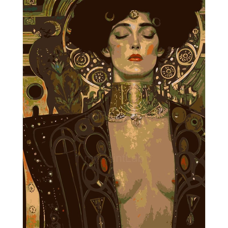 Nude woman decorative jewelry elegant