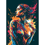 nude woman abstract colorfulPaint by Numbers Nude Woman Abstract Colorful Portrait
