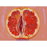 grapefruit abstract modern