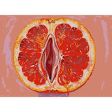 grapefruit abstract modern