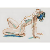 DIY Paint by Numbers Nude Woman Reclining Dynamic Pose Modern Kit