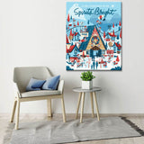 Paint by Numbers Christmas Illustration Christmas Village Art