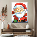 Painting by Numbers Christmas Motif with Santa Claus