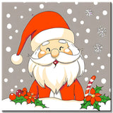 Paint by Numbers Christmas Theme Santa Snow