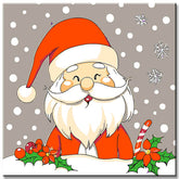 Painting by Numbers Christmas Motif Santa Claus Snow