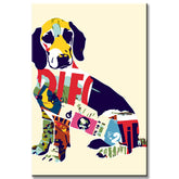 Painting by Numbers Graffiti Art Dog III